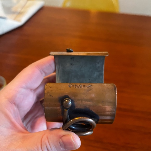 Vintage MCM Signed Rebajes Copper Cuff Bracelet - Picture 6 of 9